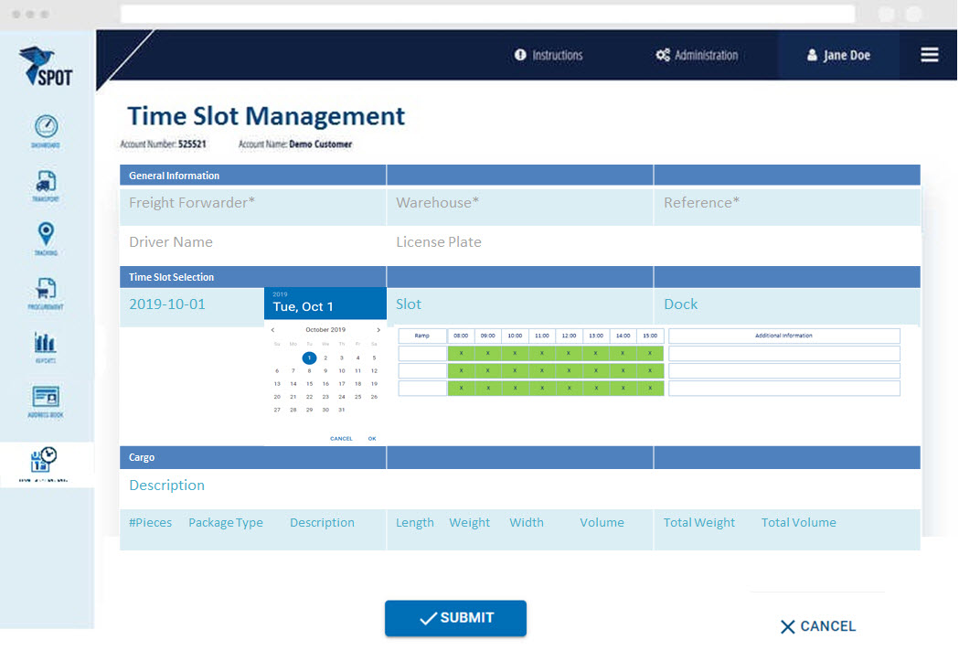 Time Slot Management Spotworx