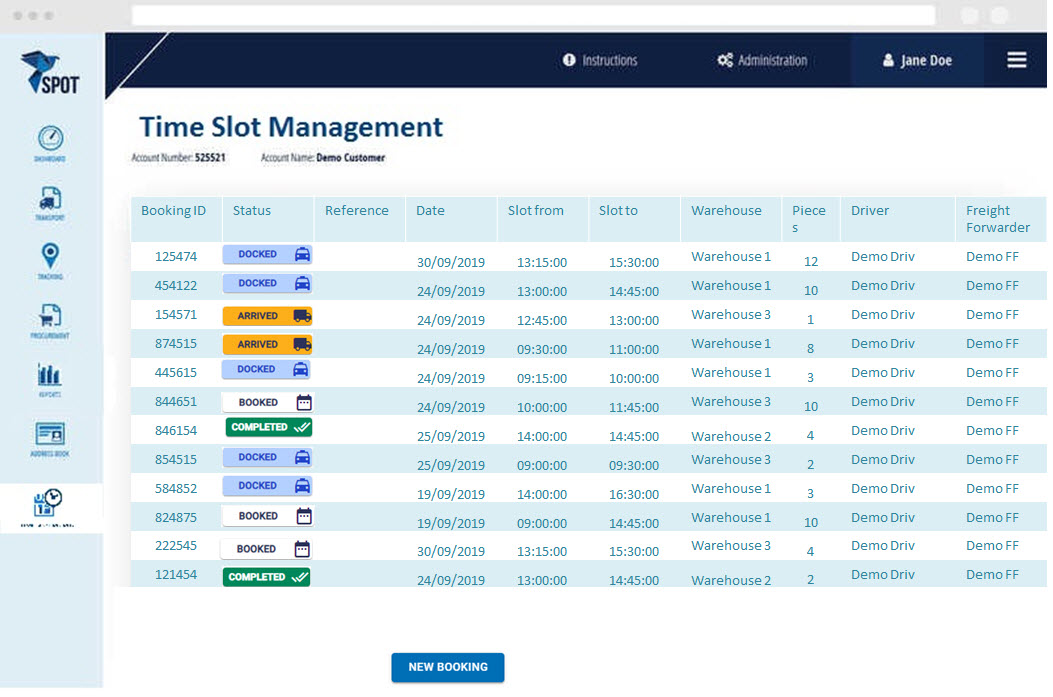 Time Slot Management Spotworx